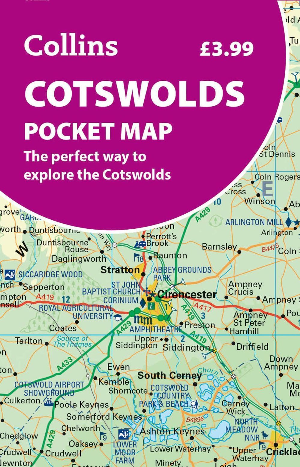 Cotswolds Pocket Map by Collins Maps - ISBN: 9780008780395