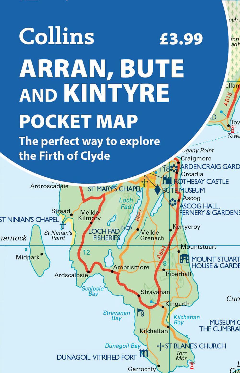 Arran, Bute and Kintyre Pocket Map by Collins Maps - ISBN: 9780008780487