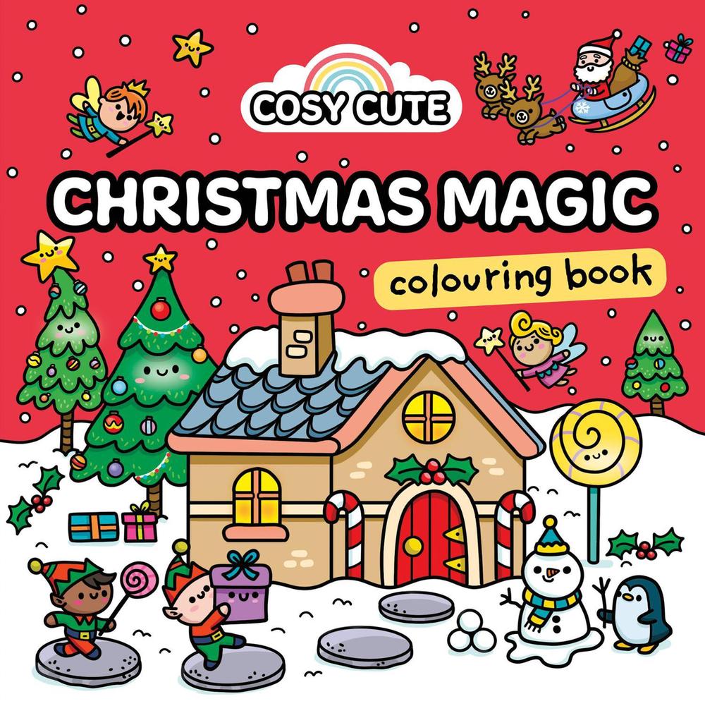 Cosy Cute Christmas Magic: Colouring Book, 9780008785444