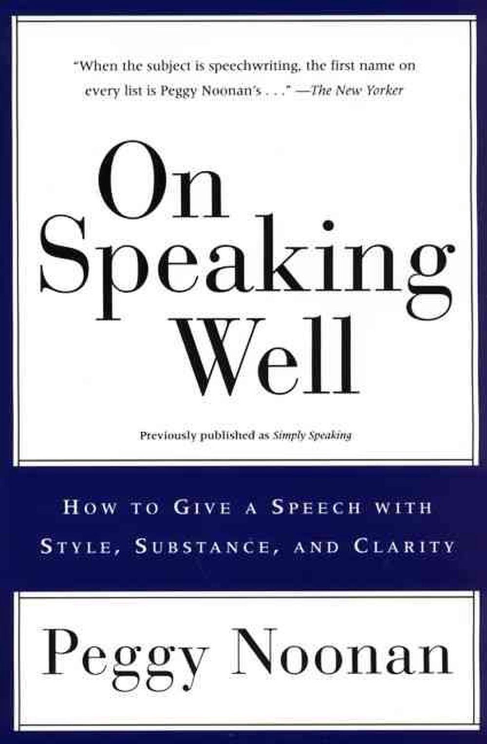 On Speaking Well, 9780060987404