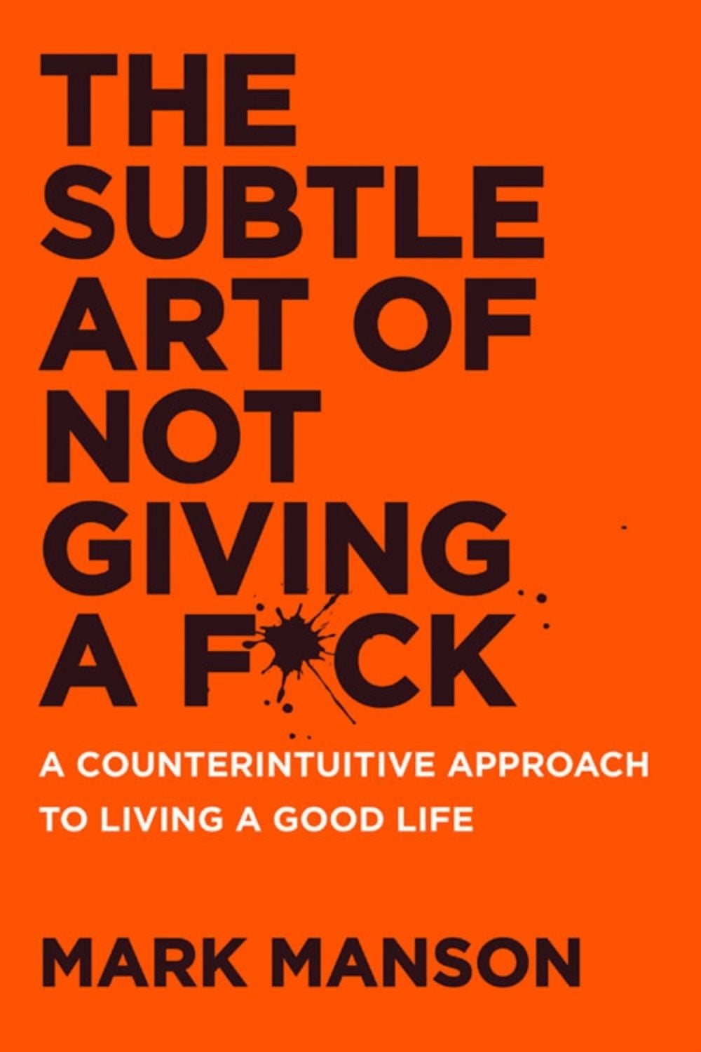 The Subtle Art of Not Giving a F*ck UK by Mark Manson - ISBN: 9780063456242