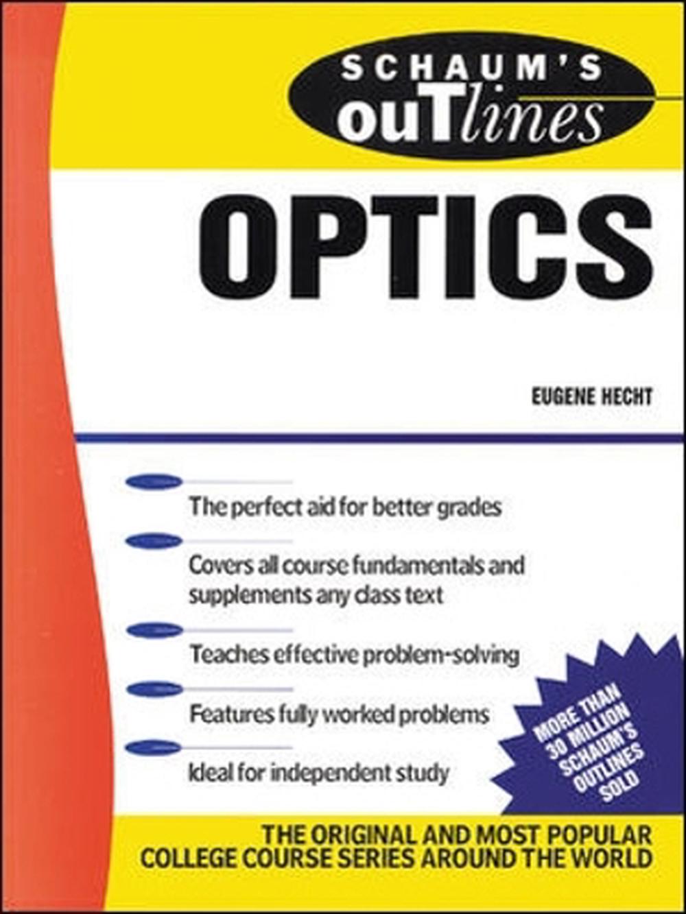 Schaum's Outline of Optics by Eugene Hecht, Paperback, 9780070277304
