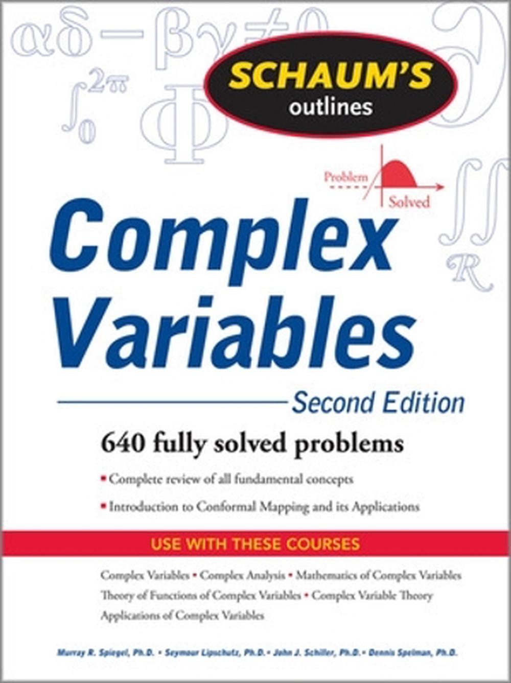 Schaum's Outline of Complex Variables, 2ed, 2nd Edition, 9780071615693