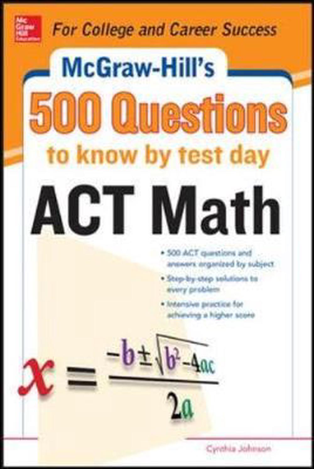 500 ACT Math Questions to Know by Test Day, 9780071820172