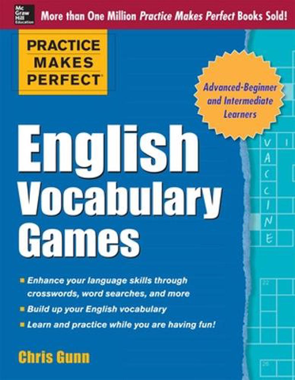 Practice Makes Perfect English Vocabulary Games by Chris Gunn, Paperback,  9780071820721 | Buy online at The Nile