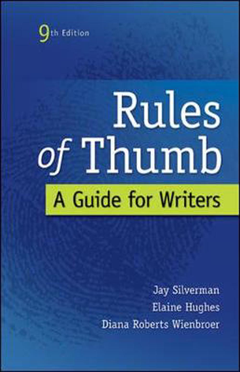 rules of thumb for writing research articles