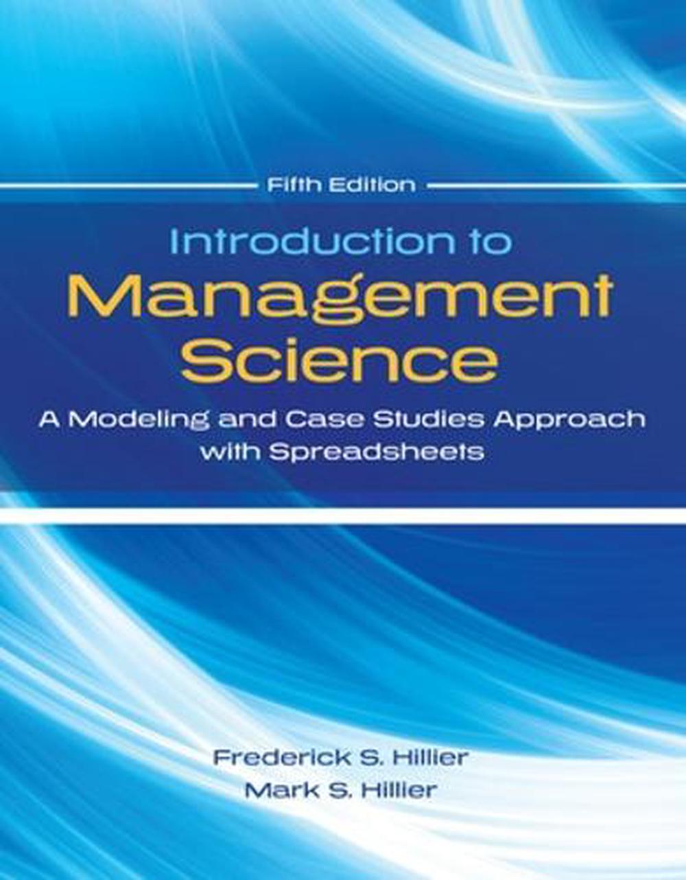Introduction to Management Science A Modeling and Cases Studies