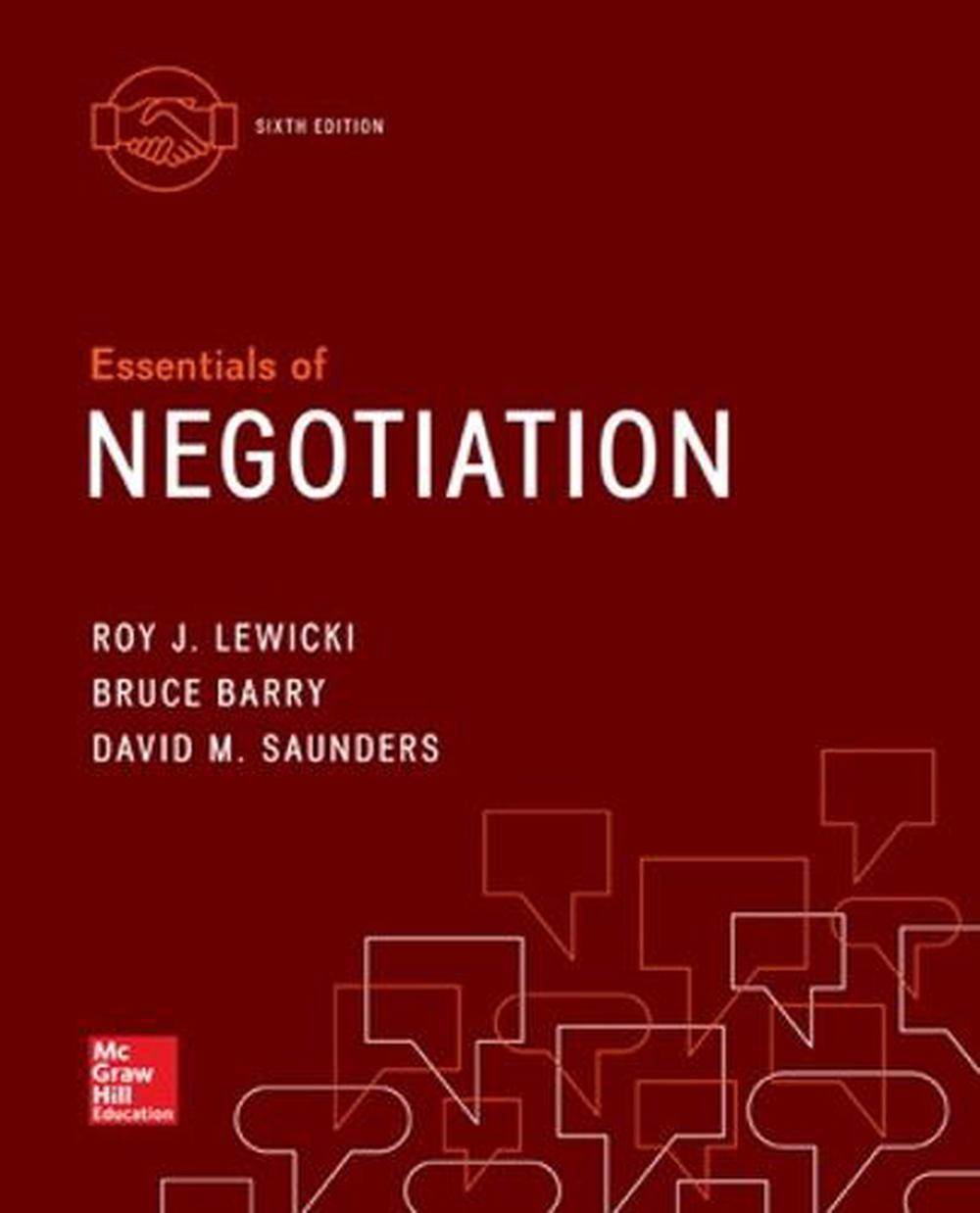 Essentials Of Negotiation, 6th Edition By Roy J. Lewicki, Paperback ...