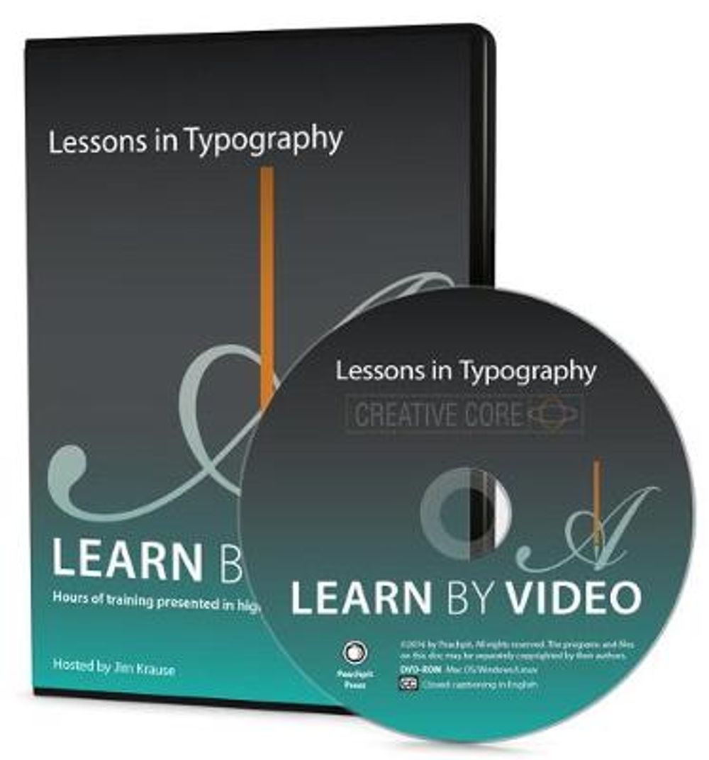 Lessons in Typography Learn by Video - ISBN: 9780134096438