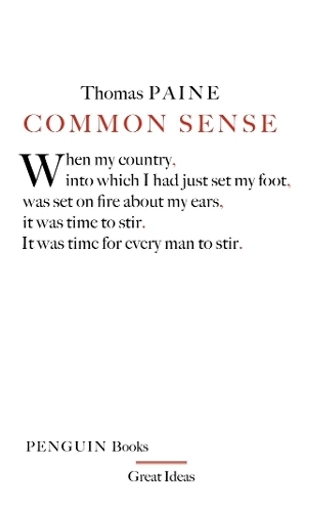 Common Sense by Thomas Paine - ISBN: 9780141018904