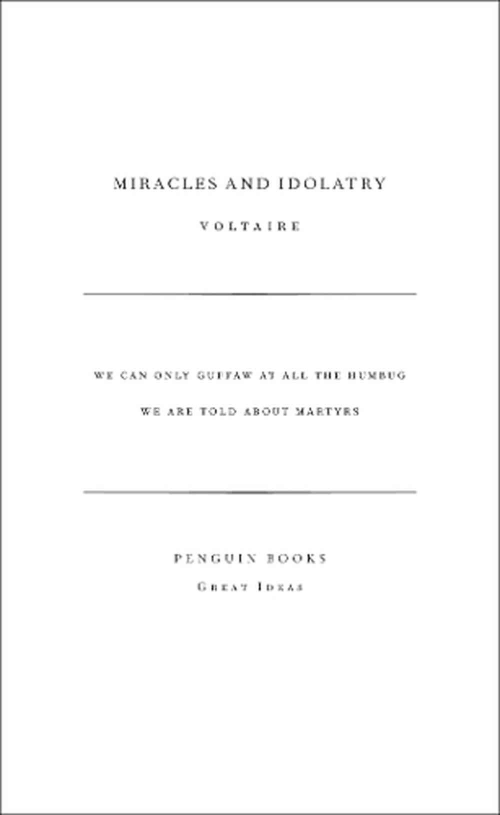 Miracles and Idolatry, 9780141023922