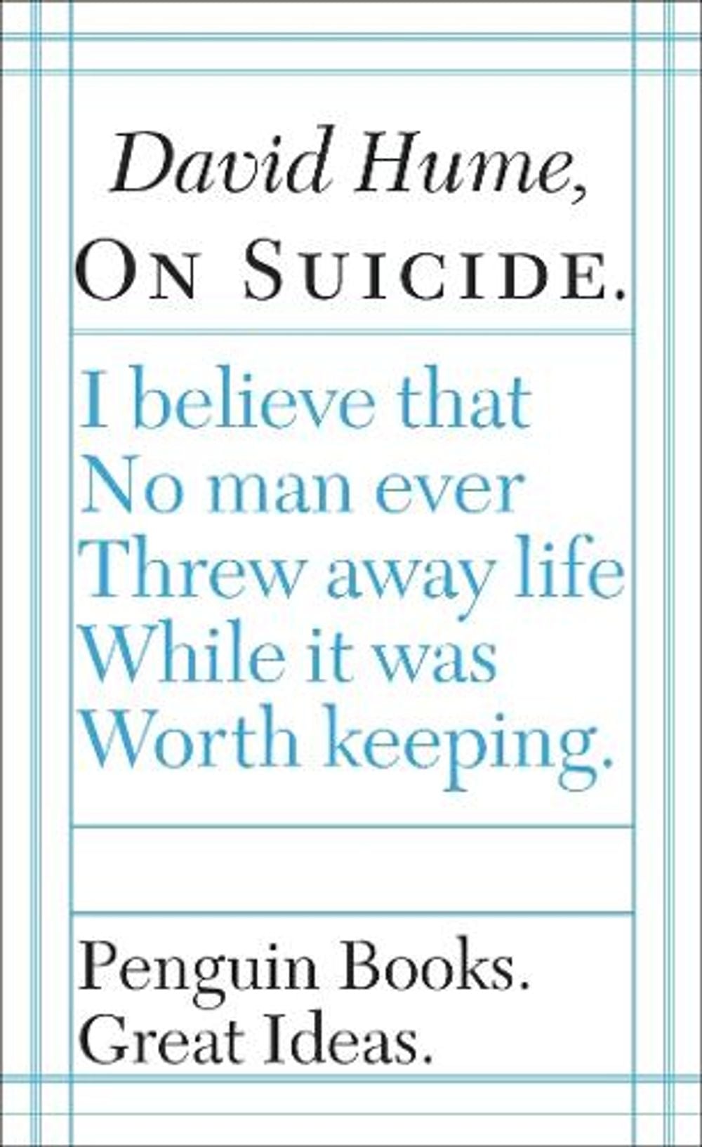 On Suicide by David Hume - ISBN: 9780141023953