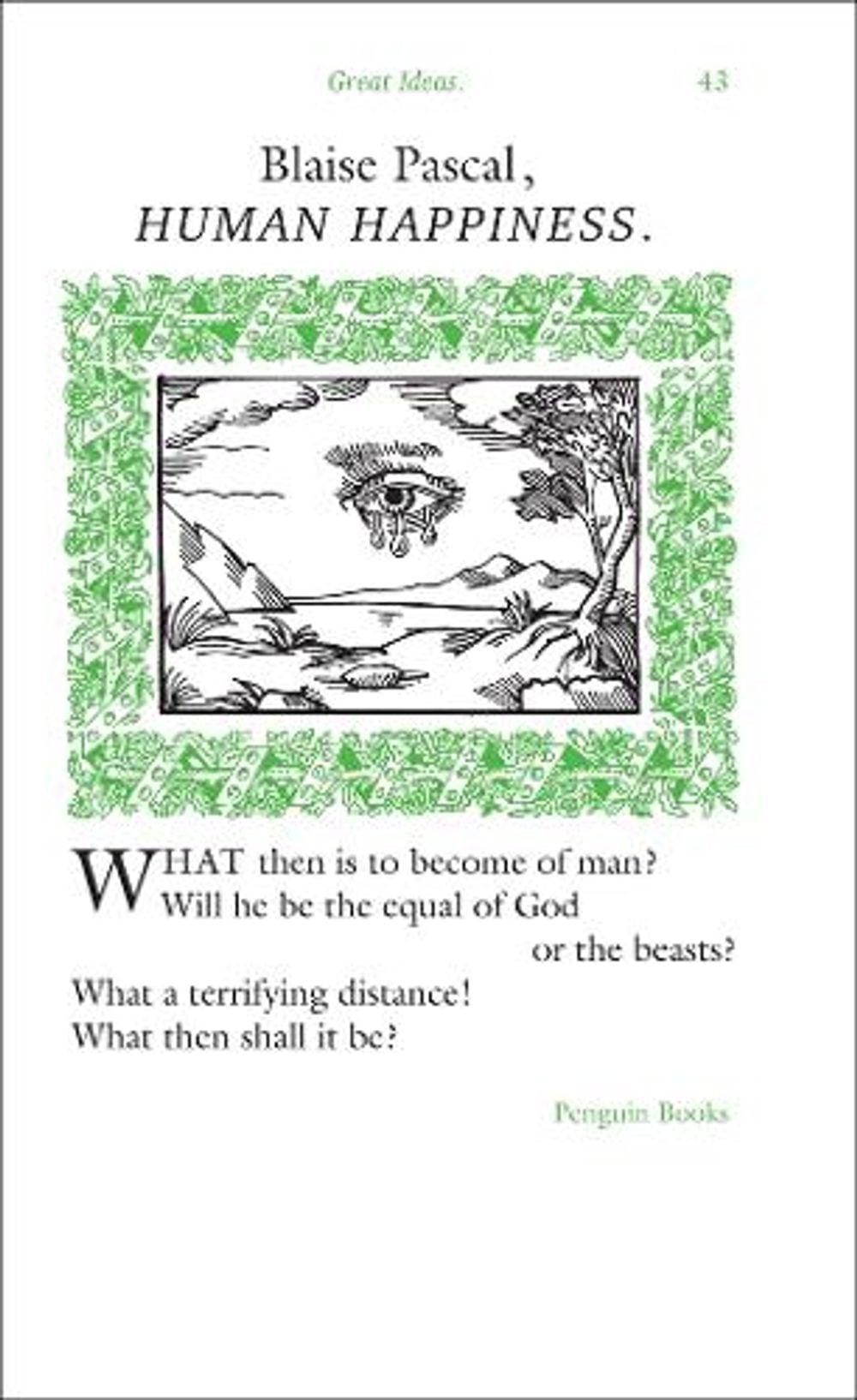 Human Happiness by Blaise Pascal - ISBN: 9780141036793
