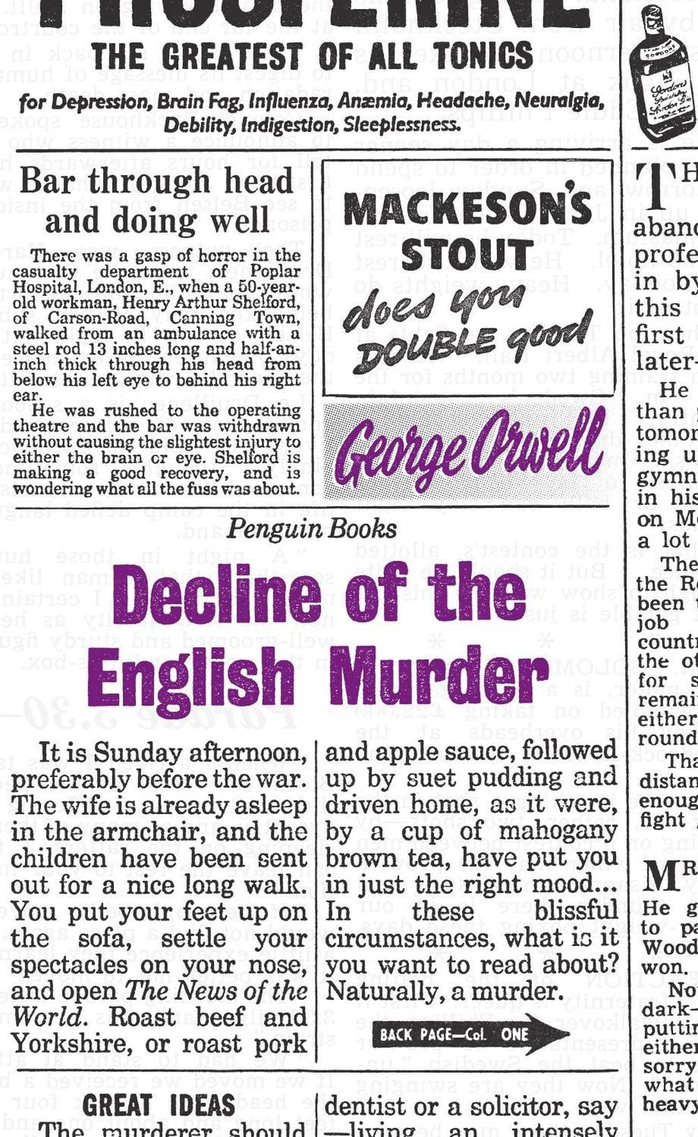 Decline of the English Murder by George Orwell - ISBN: 9780141191263