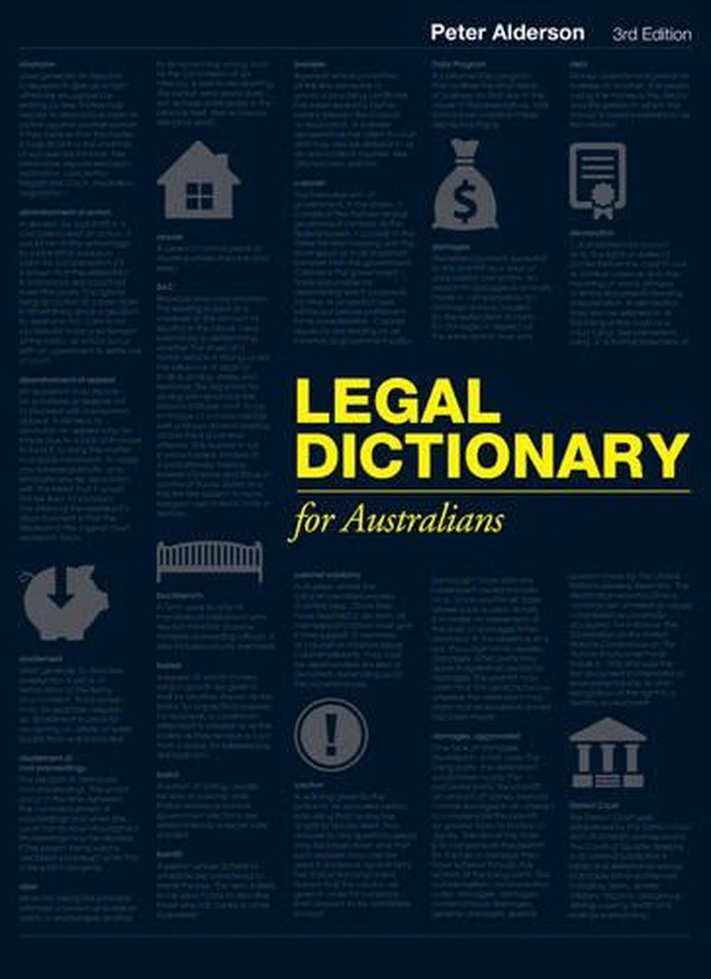 Legal Dictionary for Australians, 3rd Edition, 9780170255110
