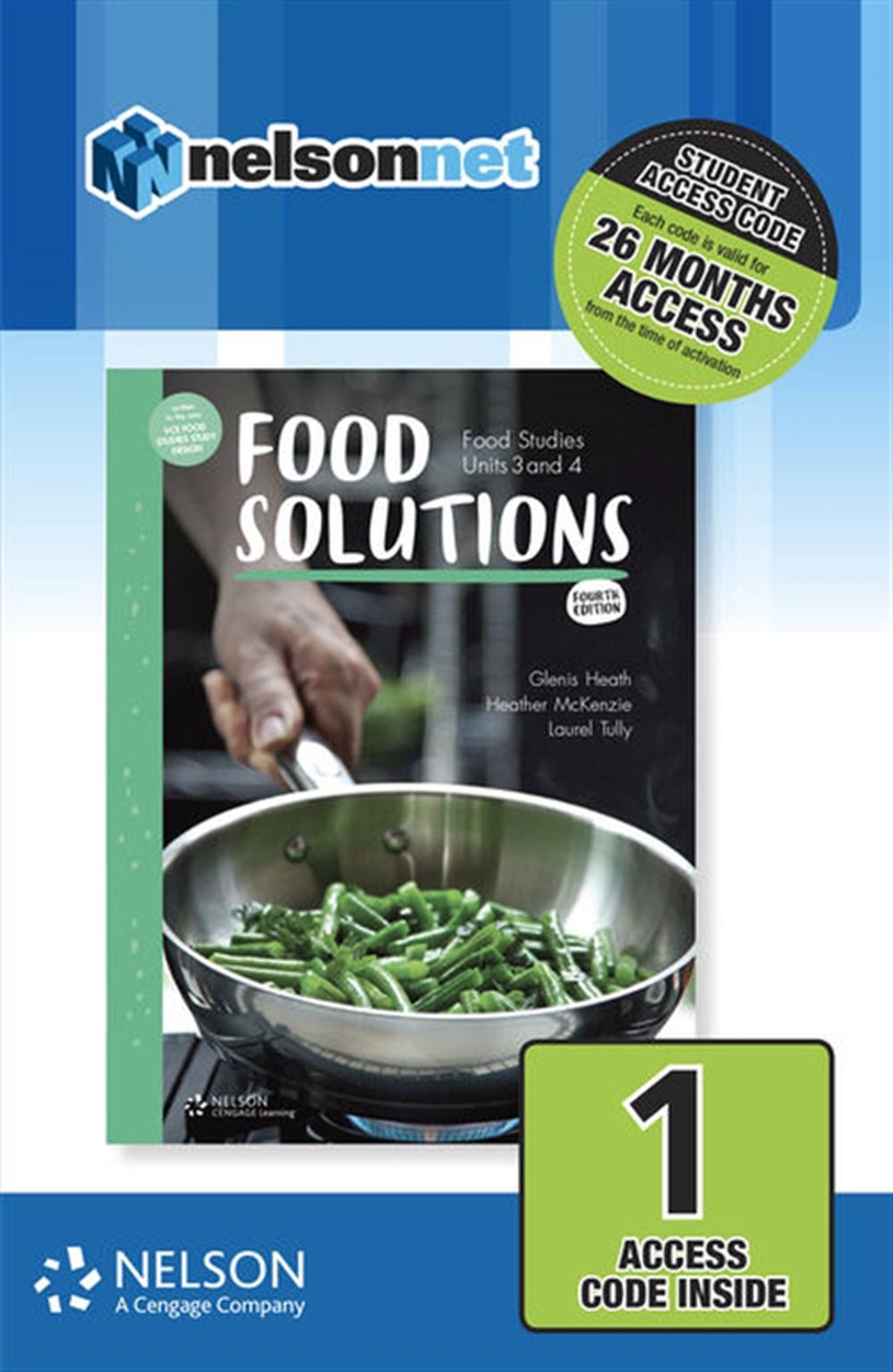 Food Solutions: Food Studies Units 1 & 2 1-Code Access Card by Heather ...