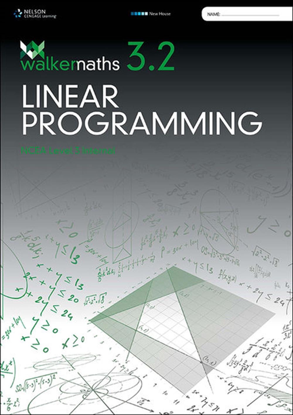 Walker Maths Senior 3.2 Linear Programming Workbook, 9780170389396