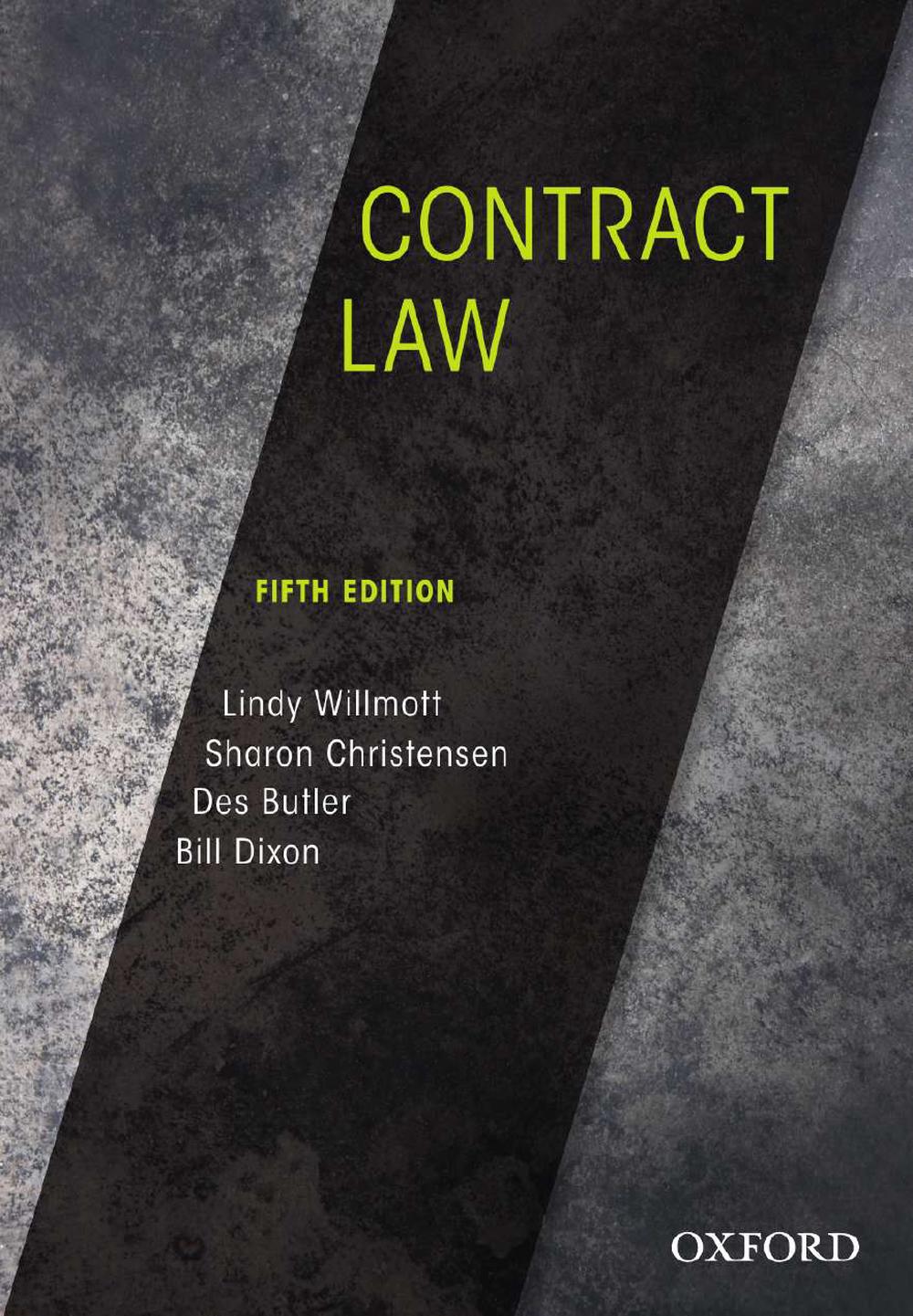 Contract Law, 5th Edition By Lindy Willmott, Paperback, 9780190304751 ...