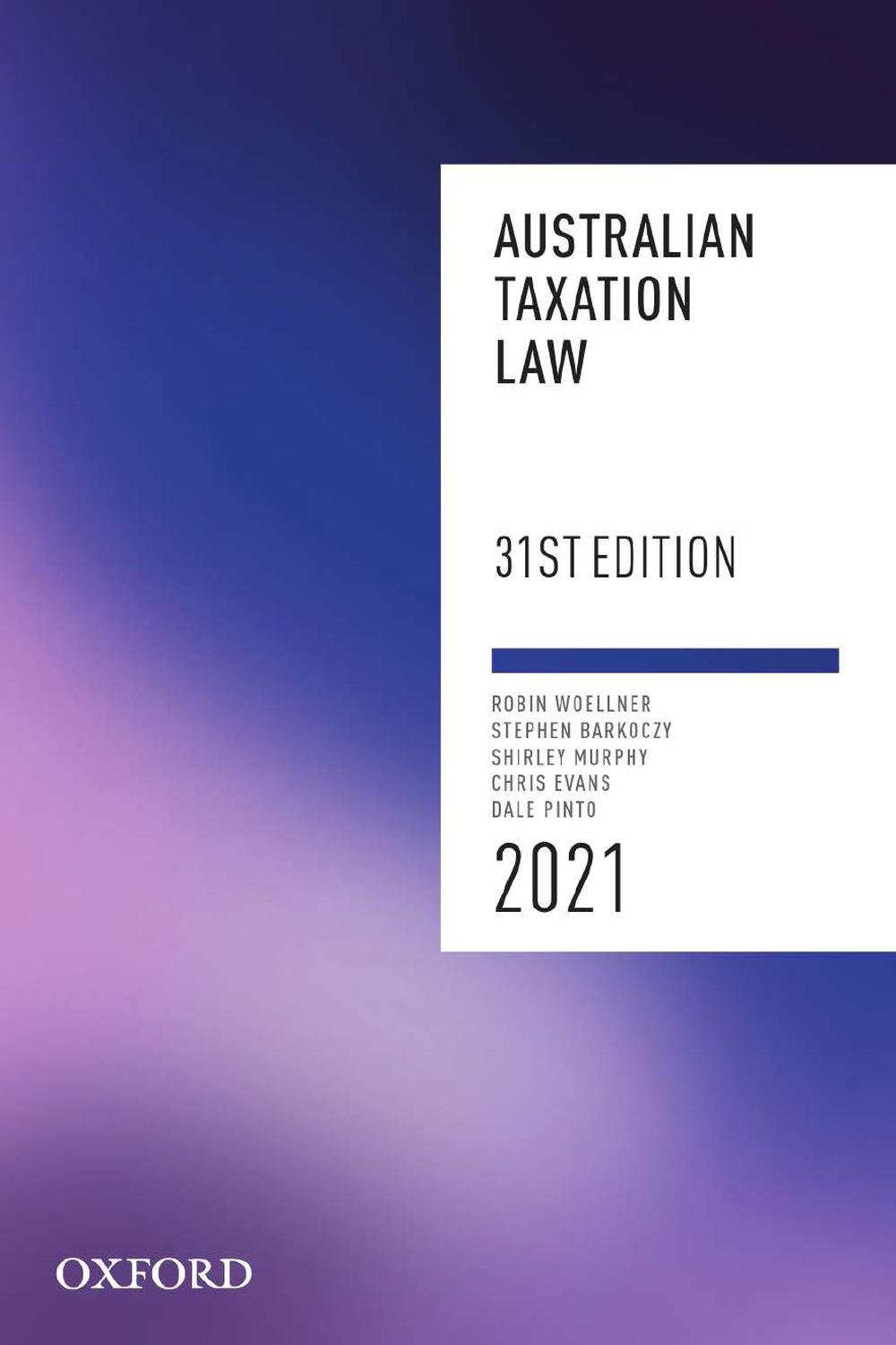 Australian Taxation Law 2021, 31st Edition By Robin Woellner, Paperback ...