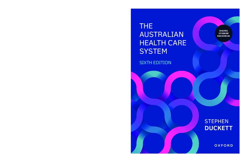 The Australian Health Care System, 6th Edition, 9780190332976