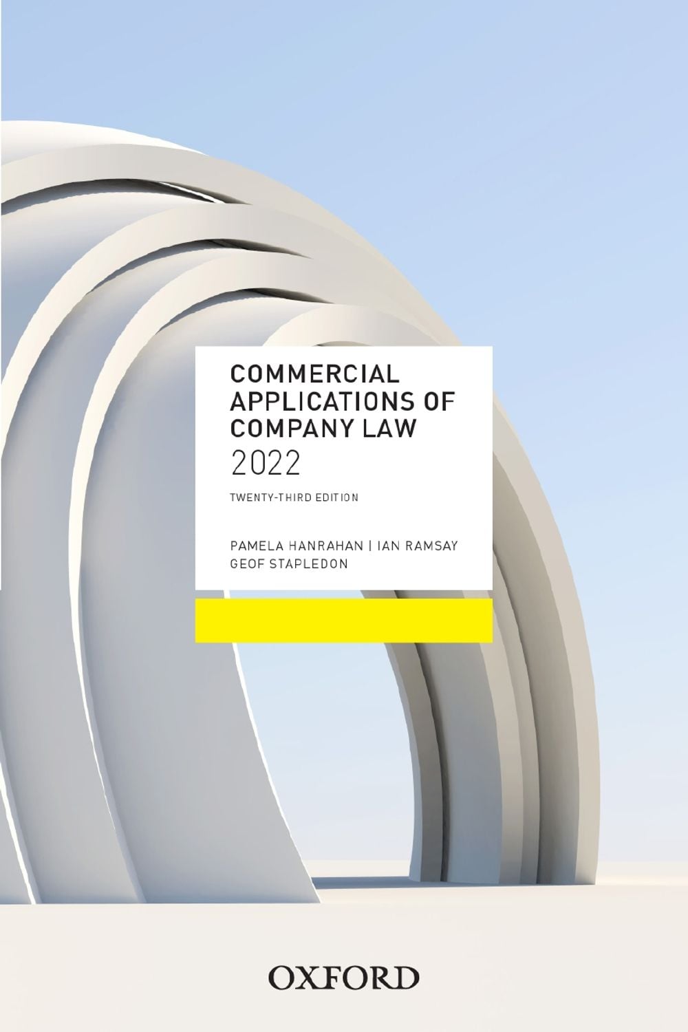 Commercial Applications of Company Law 2022, 23rd Edition by Pamela Hanrahan - ISBN: 9780190337209