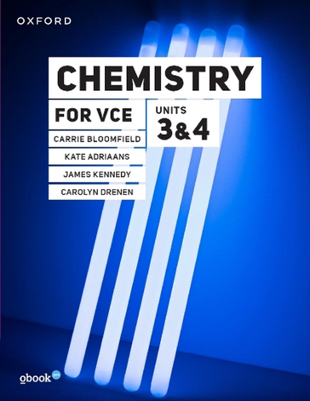 Chemistry for VCE Units 3 & 4 Student Book+obook pro, 9780190337971