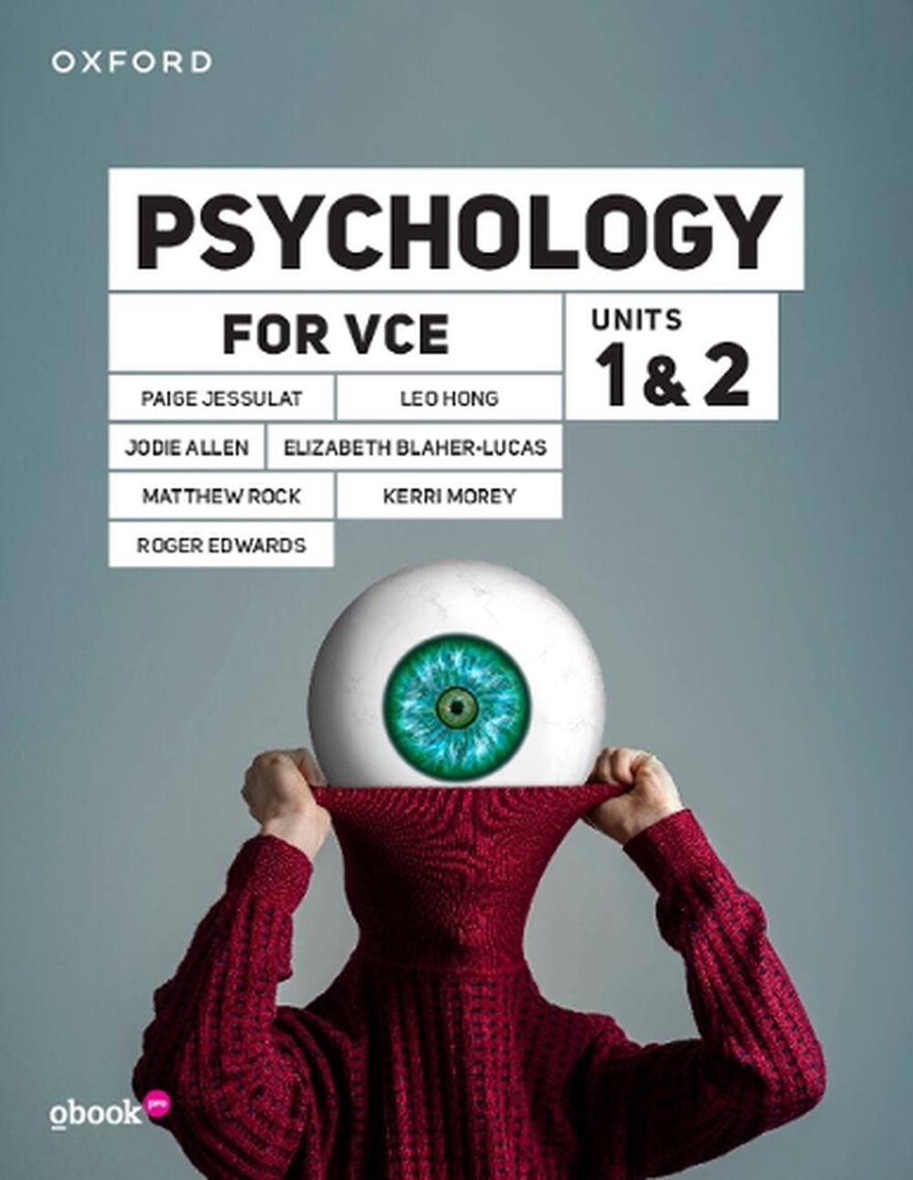 Psychology for VCE Unit 1 & 2 Student Book+obook pro, 9780190338015