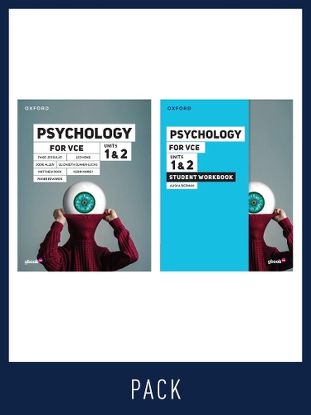 Psychology for VCE Units 1 & 2 Student pack (Student Book+Student Workbook), 9780190338039