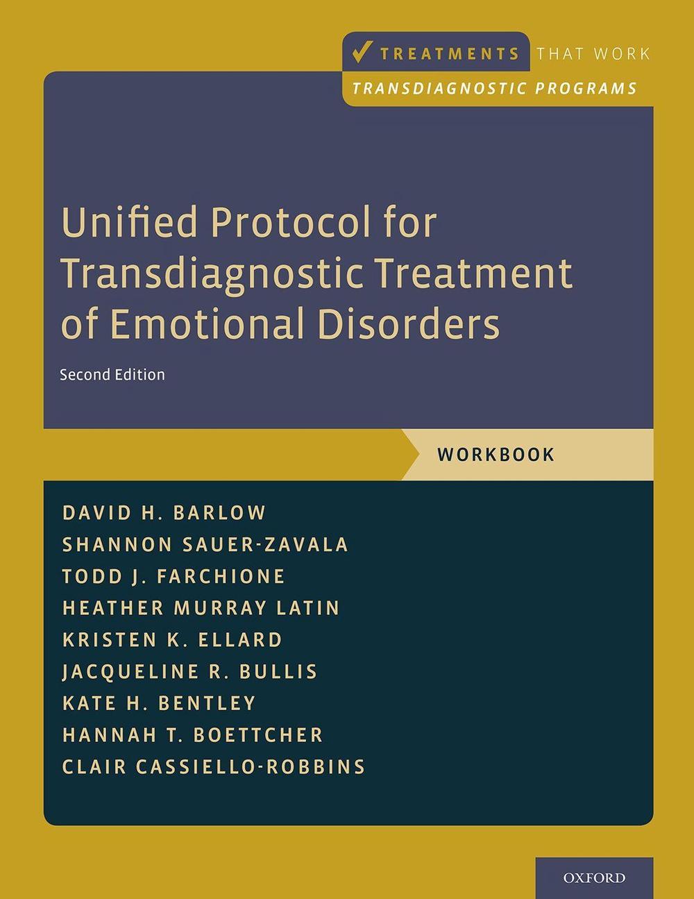 Unified Protocol for Transdiagnostic Treatment of Emotional Disorders, 9780190686017