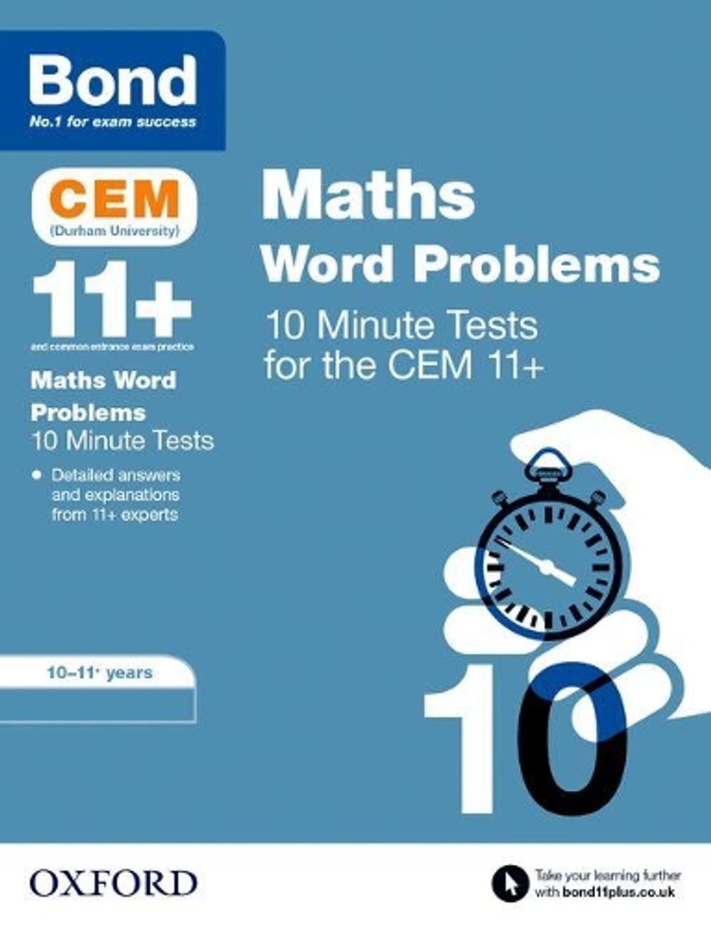 Bond 11+ CEM Maths Word Problems 10 Minute Tests: Ready for the 2026 ...