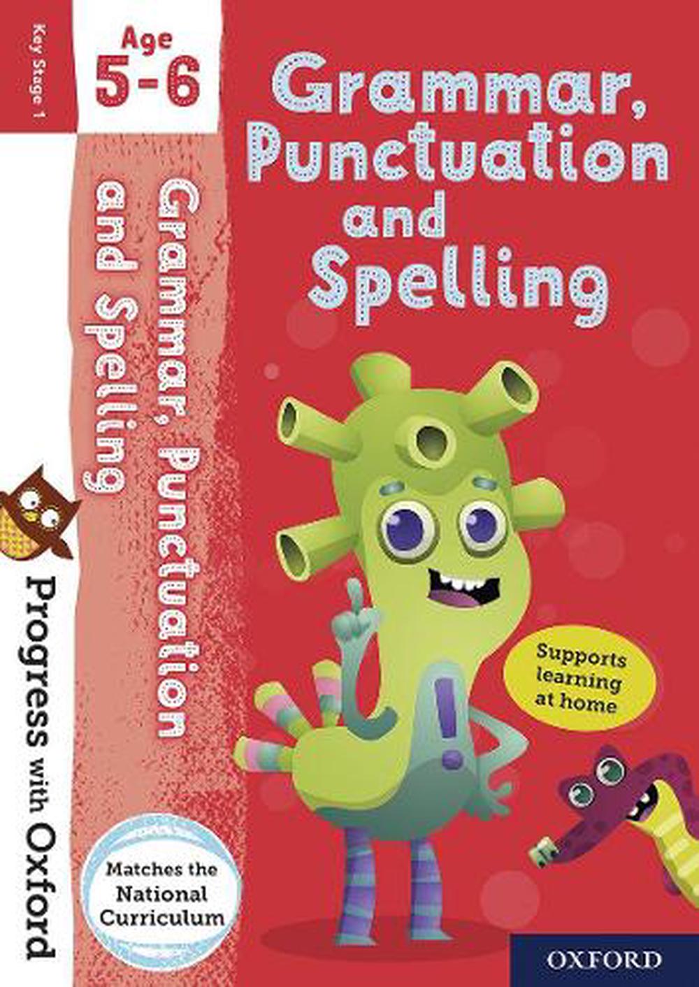 Progress with Oxford: Progress with Oxford: Grammar and Punctuation Age  5-6- Practise for School with Essential English Skills by Jenny Roberts,  Book & Merchandise, 9780192767844