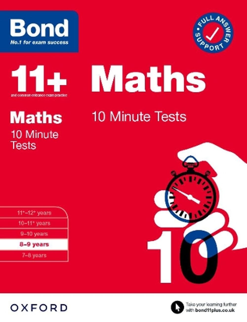 Bond 11+ Maths 10 Minute Tests with Answer Support 8-9 years (for GL ...