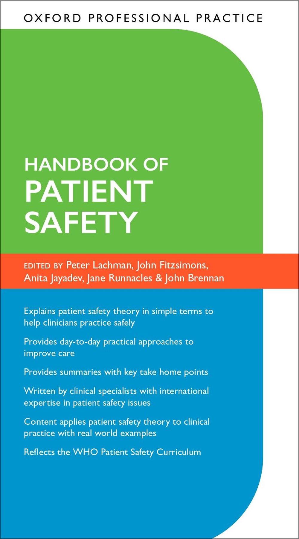 Oxford Professional Practice Handbook of Patient Safety by Peter