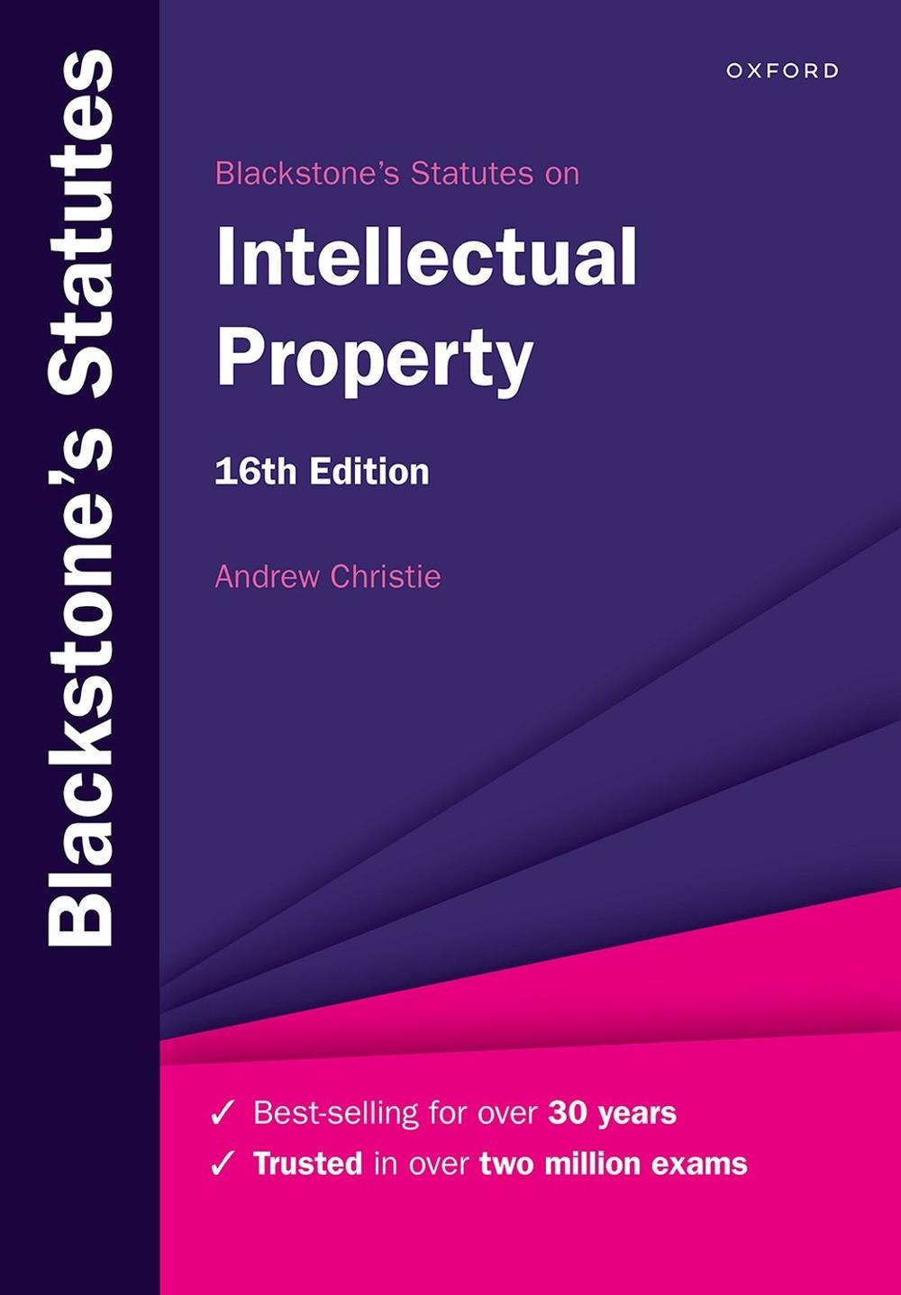 Blackstone's Statutes on Intellectual Property, 9780192858542