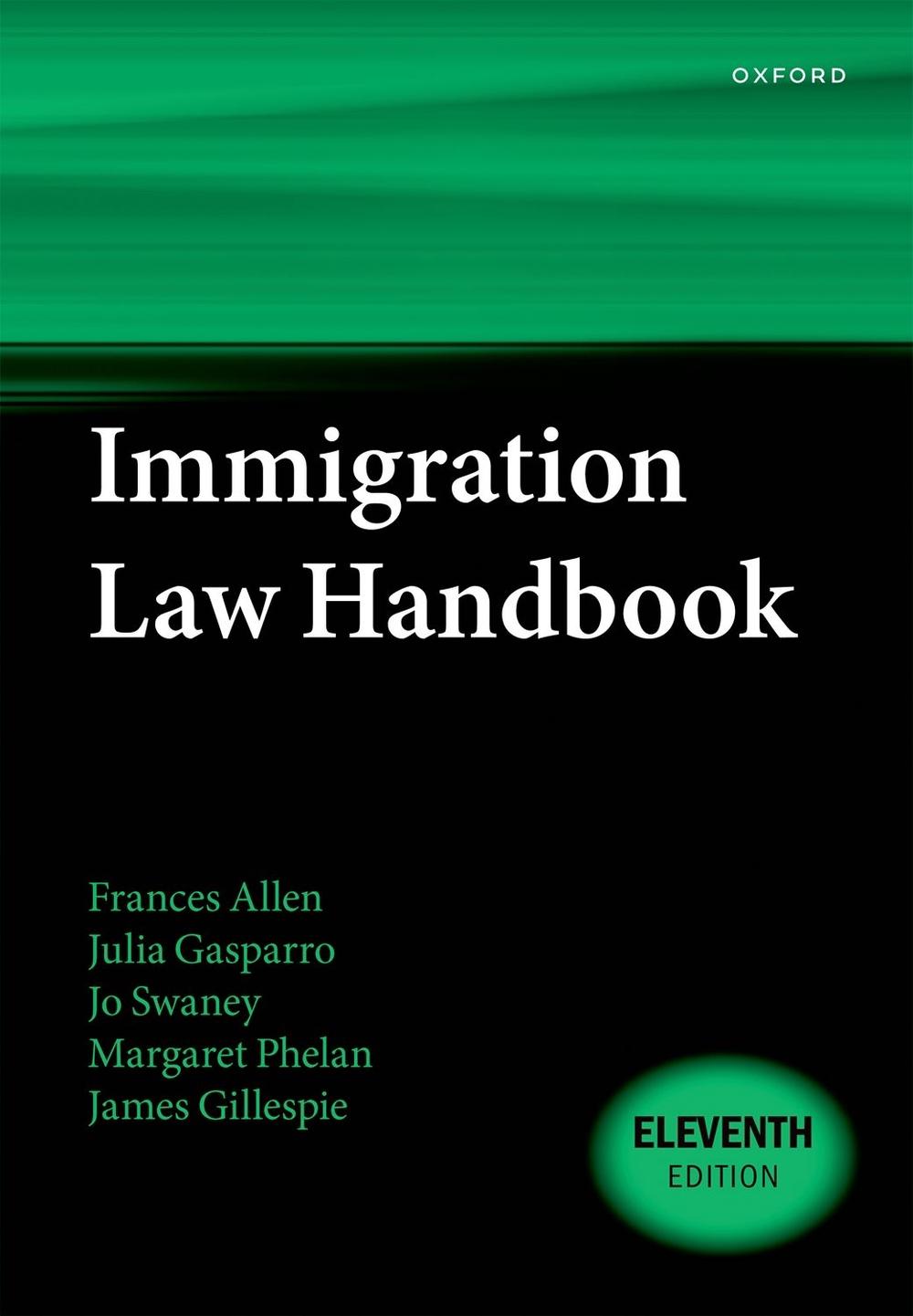 Immigration Law Handbook, 11th Edition, 9780192896292