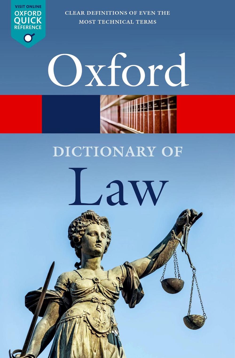 A Dictionary of Law, 9780192897497