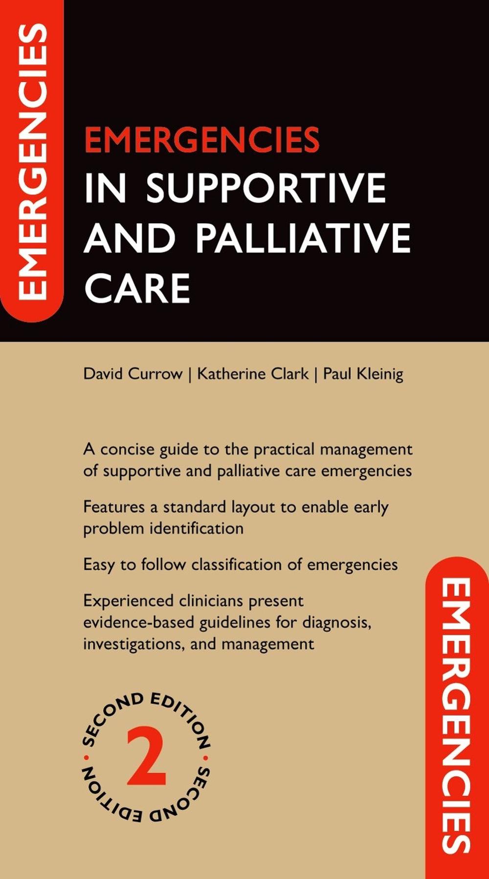 Emergencies in Supportive and Palliative Care, 9780192898333