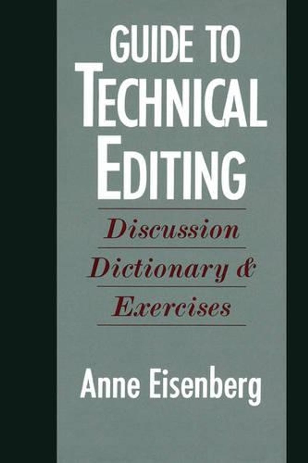 Guide to Technical Editing by Eisenberg, Paperback, 9780195063066 | Buy ...