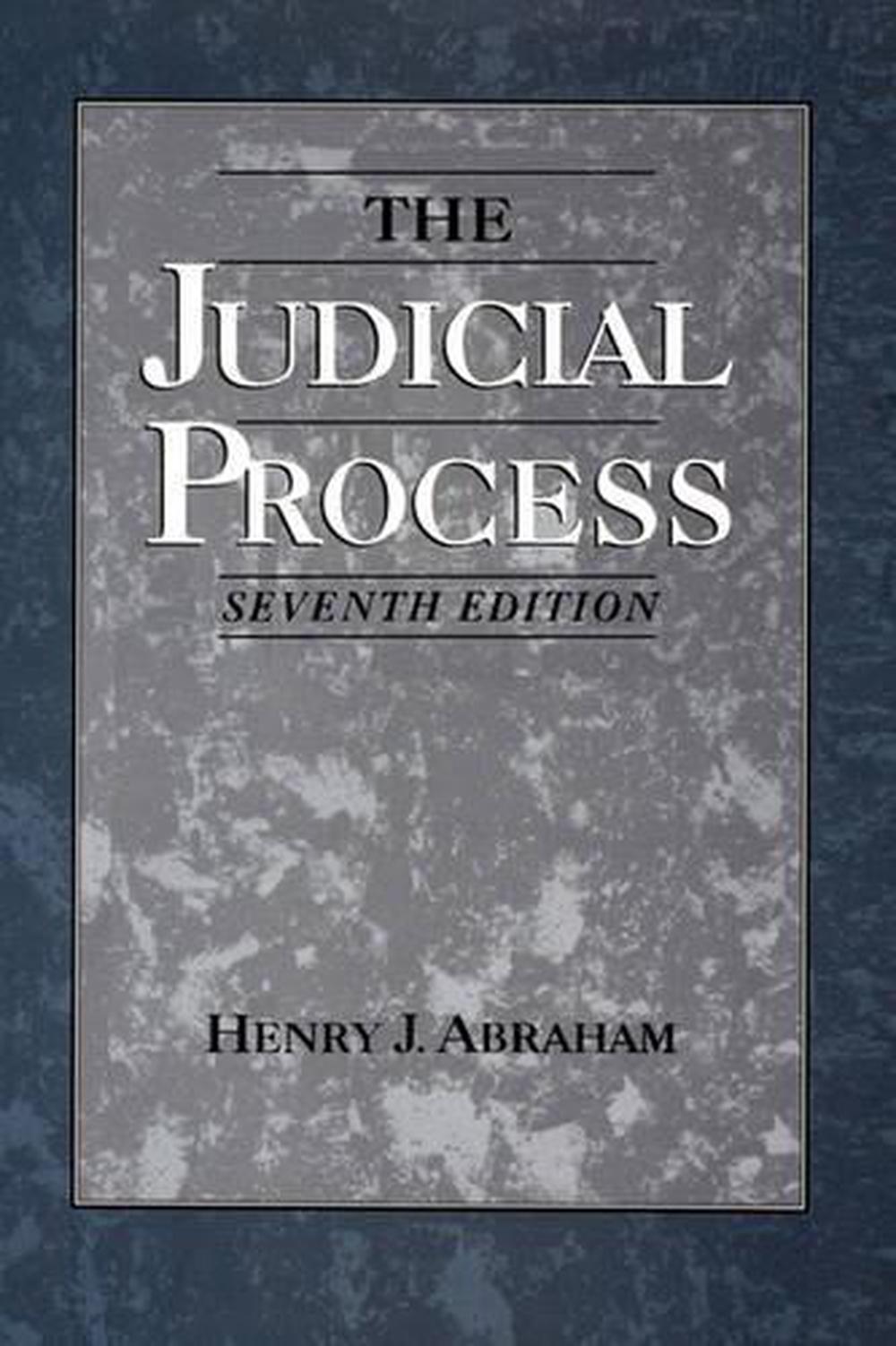 The Judicial Process, 9780195099874