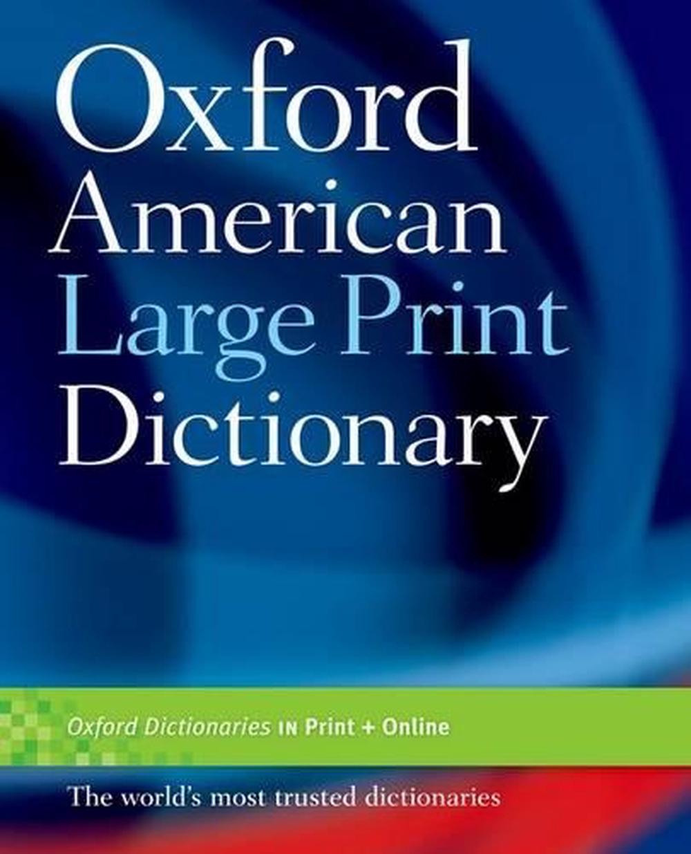 Oxford American Large Print Dictionary, Paperback, 9780195371253 Buy online at The Nile