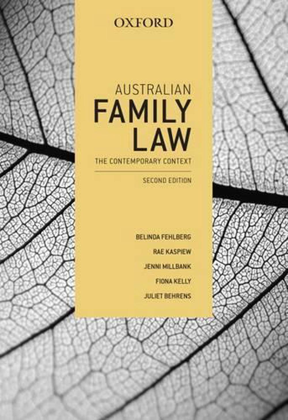 Australian Family Law: The Contemporary Context, 2nd Edition, 9780195574333