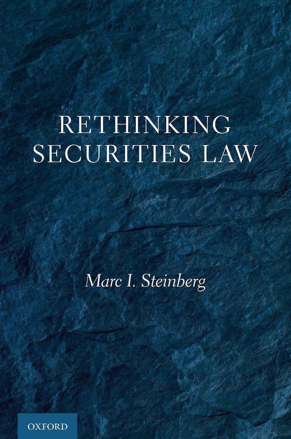 Rethinking Securities Law, 9780197583142