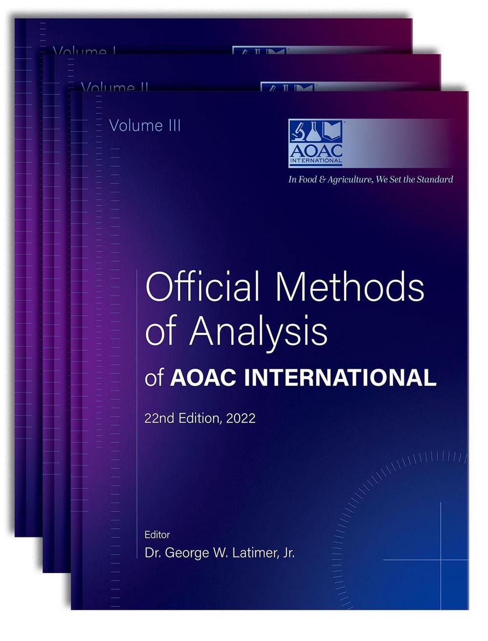 Official Methods of Analysis of AOAC INTERNATIONAL, 9780197610138