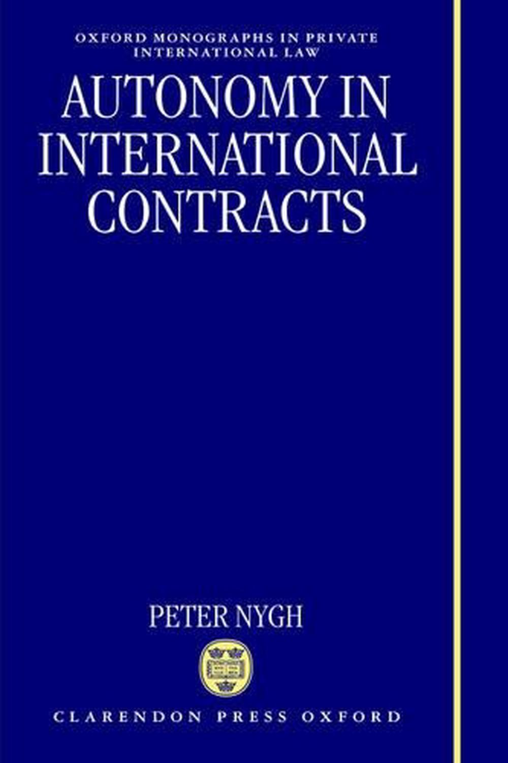 Autonomy in International Contracts, 9780198262701