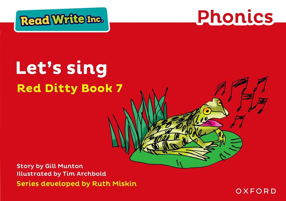 Read Write Inc. Phonics Let's Sing (Red Ditty Book 7) by Gill Munton