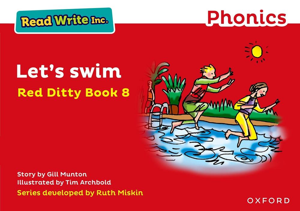 Read Write Inc. Phonics Let's Swim (Red Ditty Book 8) by Gill Munton