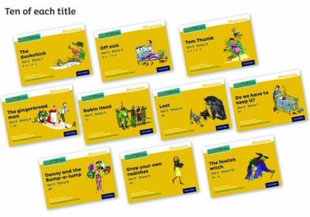 Read Write Inc. Phonics Yellow Set 5 Core Storybooks (Pack of 100) by