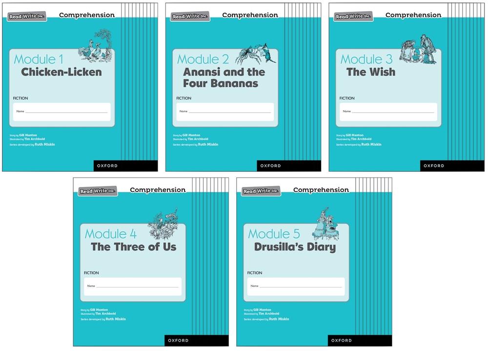Read Write Inc. Comprehension Modules 15 Class Pack of 50 (10 of each