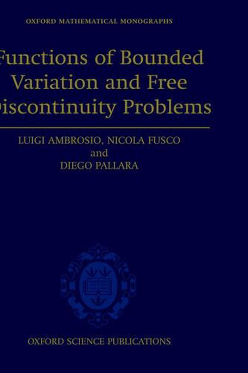 Functions of Bounded Variation and Free Discontinuity Problems, 9780198502456