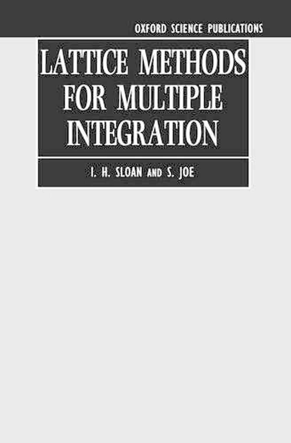 Lattice Methods for Multiple Integration, 9780198534723
